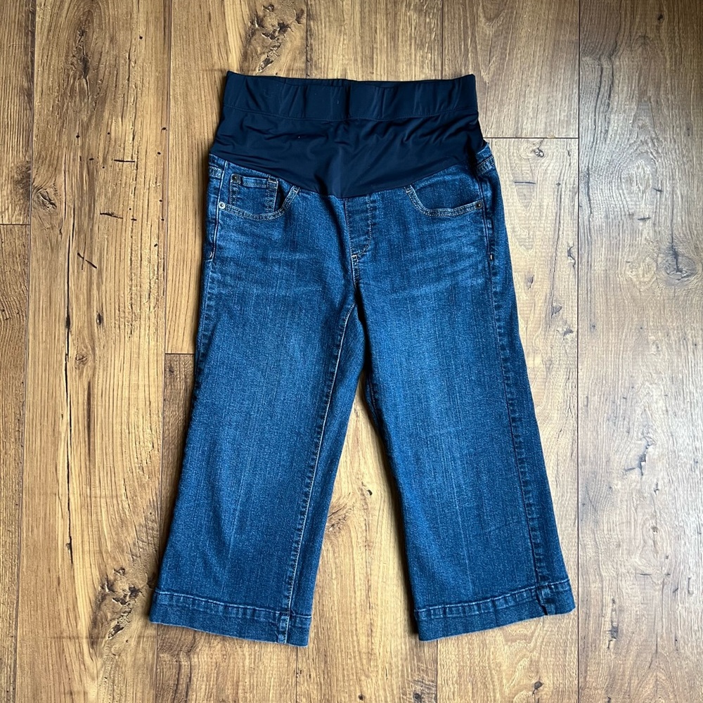 American Star Maternity Jeans Cropped Capri pants sz small